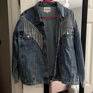 Fringe denim jacket